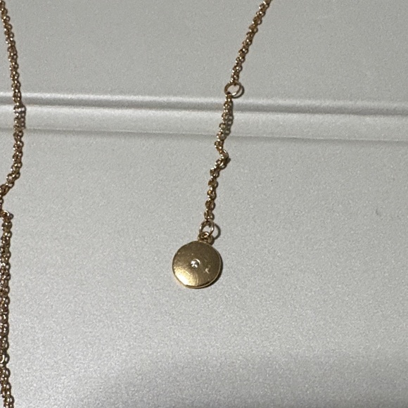 Stella & Dot Gold Script Necklace - Picture 3 of 4